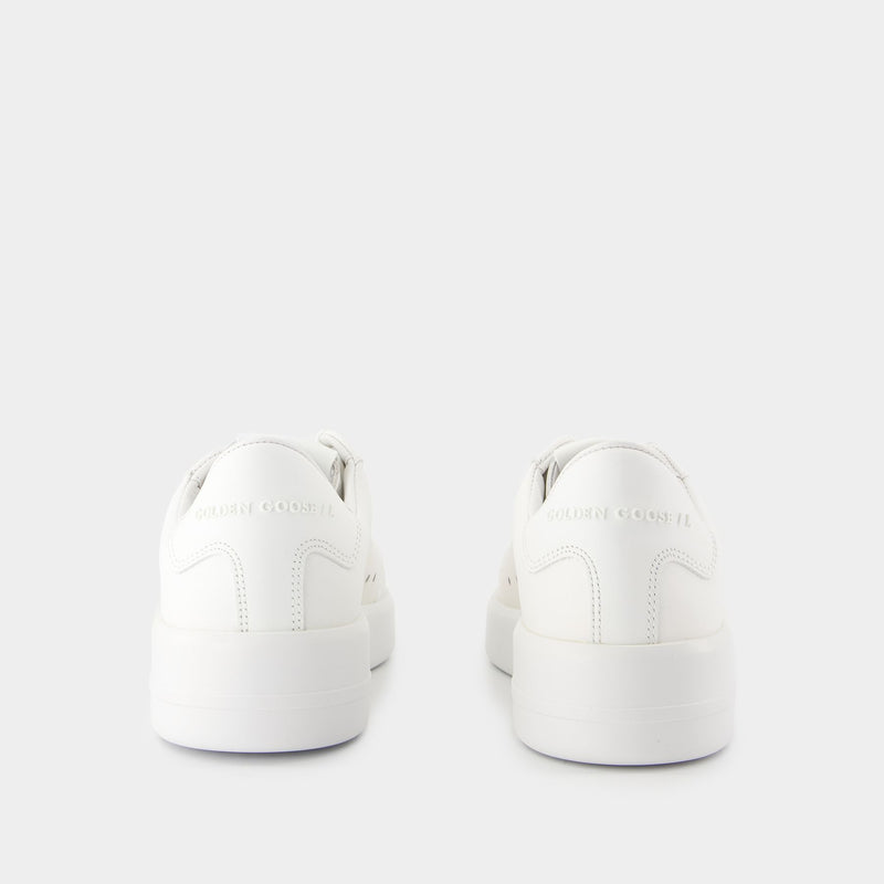 Golden Goose GGDB Pure Star 厚底低帮休闲牛皮质星星小白鞋正品