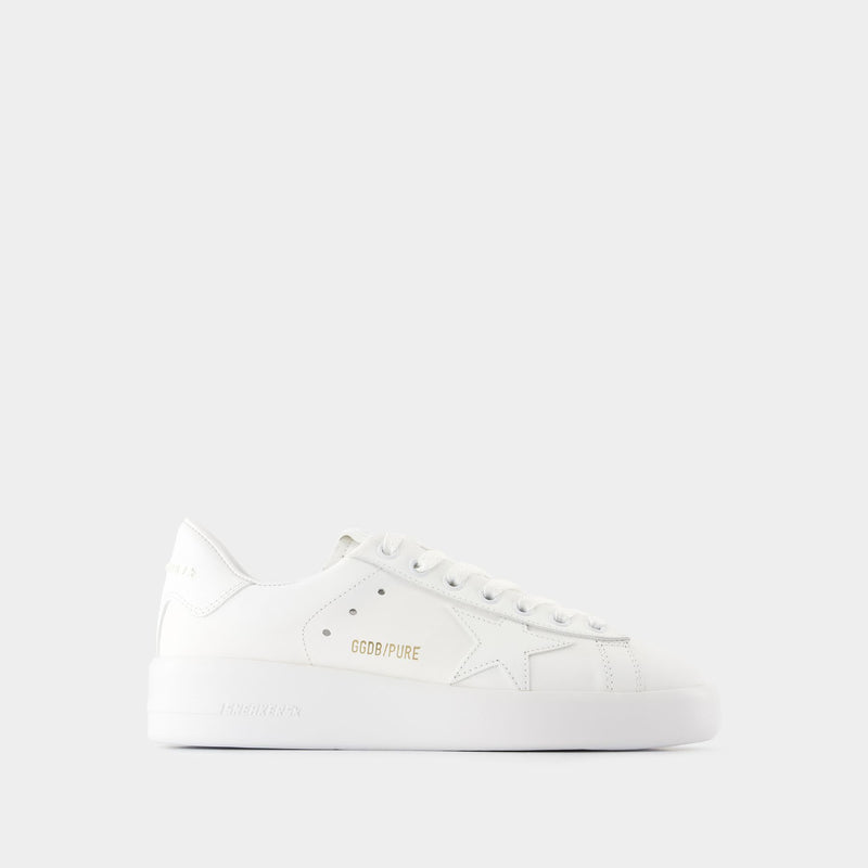 Golden Goose GGDB Pure Star 厚底低帮休闲牛皮质星星小白鞋正品
