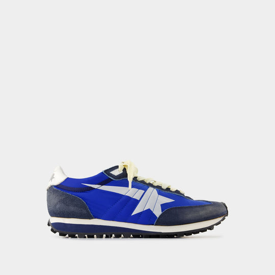 Running Marathon Sneakers - Golden Goose Deluxe Brand - Leather - Blue