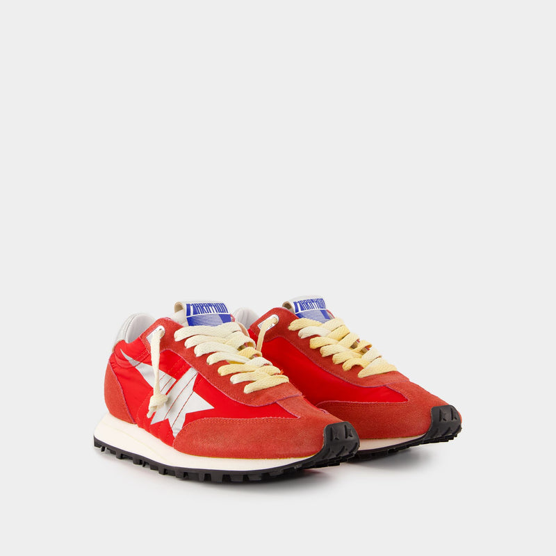 Running Marathon Sneakers - Golden Goose Deluxe Brand - Leather - Red