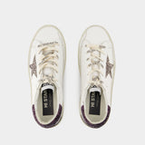 Sneakers Hi Star 皮质厚底纯色星星做旧小脏鞋
