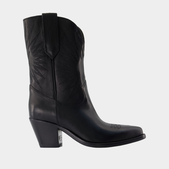 70 Wish Star Low Boots - Golden Goose Deluxe Brand - Leather - Black