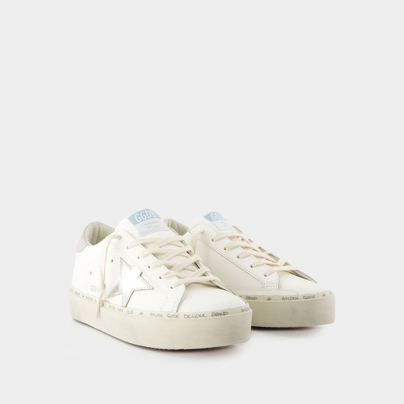 Hi Star Sneakers - Golden Goose Deluxe Brand - Leather - White