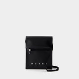 Pouch On Strap Crossbody - Marni - Synthetic - Black