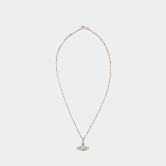 Man. Mini Bas Relief Orb 西太后灰色金属项链