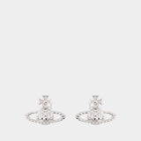 Mayfair Bas Relief Earrings - Vivienne Westwood - Silver - Silver