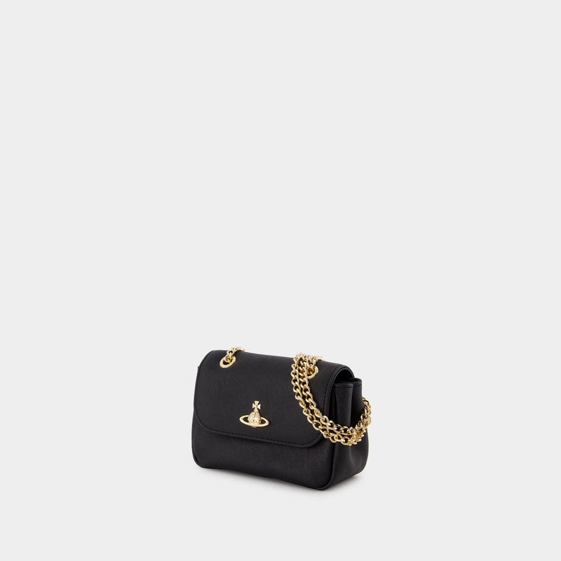 Small Chain Crossbody - Vivienne Westwood - Leather - Black