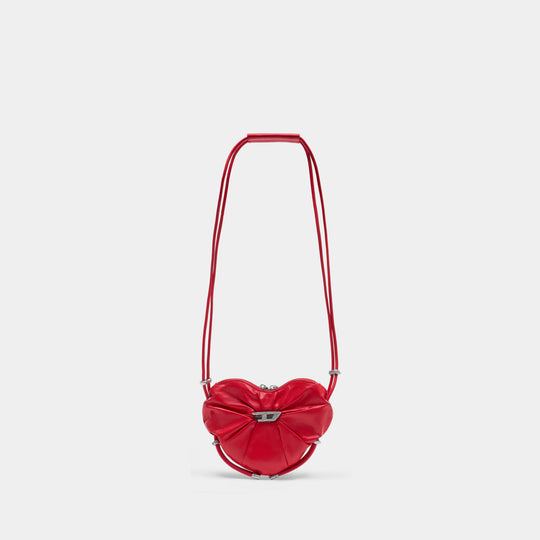 Scrunch-D Heart Crossbody - DIESEL - Leather - Red
