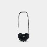 Scrunch-D Heart Crossbody - DIESEL - Leather - Black