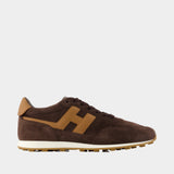 H699 Allacciato H Sneakers - Hogan - Leather - Brown