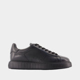 H677 Allacc H Fori Sneakers - Hogan - Leather - Black