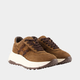 H669 Allacciato H Sneakers - Hogan - Leather - Brown