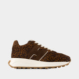H641 Allacciato H Sneakers - Hogan - Leather - Brown