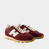 H727 Allacciato H trainers - Hogan - Leather - Burgundy