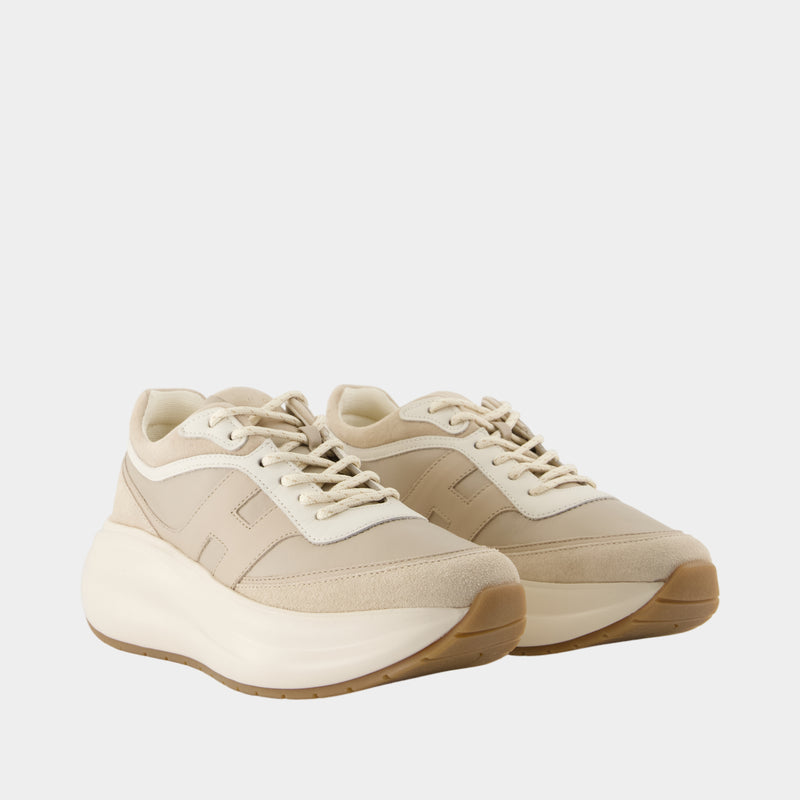 H696 Sneakers - Hogan - Leather - Beige