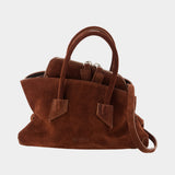 la Passeggiata Mini Top Handle Bag - The Attico - Leather - Brown