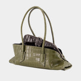 La Passeggiata Small Top Handle Bag - The Attico - Leather - Green