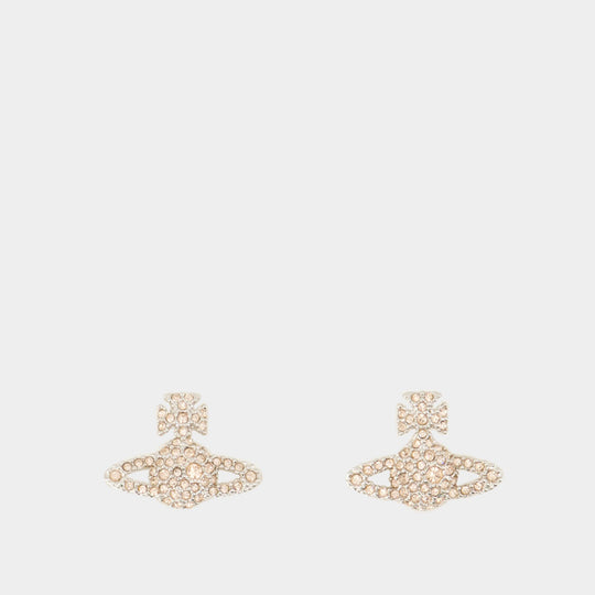 Grace Relief Earrings - Vivienne Westwood - Brass - Silvered