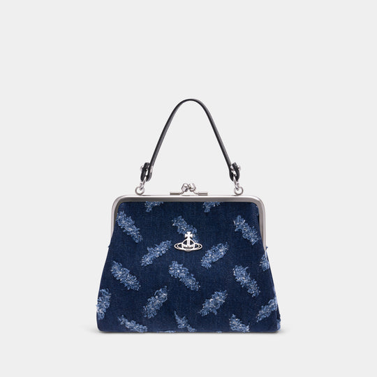 Granny Frame Handbag - Vivienne Westwood - Denim - Blue