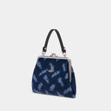 Granny Frame Handbag - Vivienne Westwood - Denim - Blue