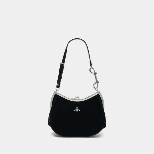 Charm Frame Shoulder Bag - Vivienne Westwood - Leather - Black