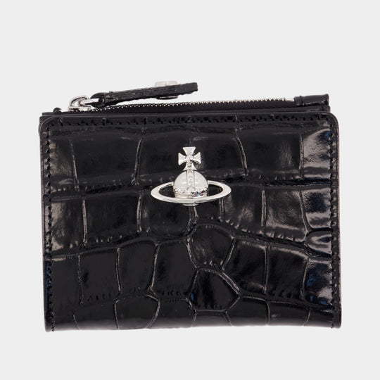 Slim Card Holder - Vivienne Westwood - Leather - Black