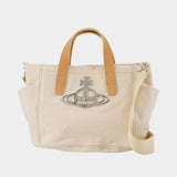 Henry Small Shopper Bag - Vivienne Westwood - Cotton - Beige
