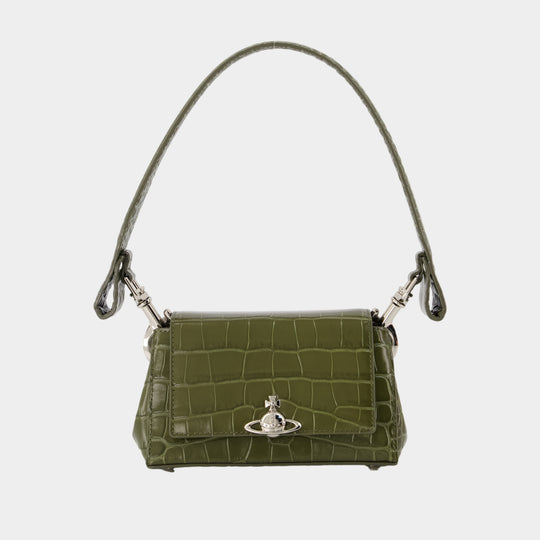 Hazel Small Purse - Vivienne Westwood - Leather - Khaki