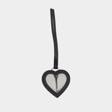 Heart Mirror Charm - Vivienne Westwood - Leather - Black