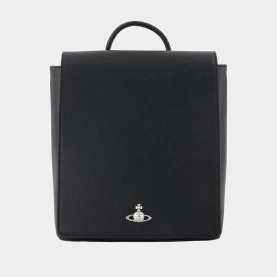 Gene Daypack Backpack - Vivienne Westwood - Leather - Black