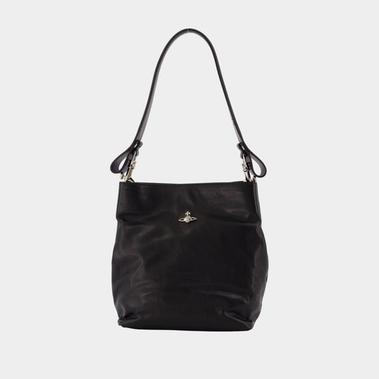 Lottie Small Shoulder Bag - Vivienne Westwood - Leather - Black