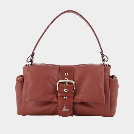 Hazel Treasure XL Handbag – Vivienne Westwood – Leather – Burgundy