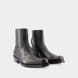 Luciano Ankle Boots - Versace - Leather - Black