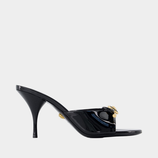 Mules T.85 Mules - Versace - Leather - Black