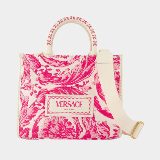 Shopping bag - Versace - Leather - Pink