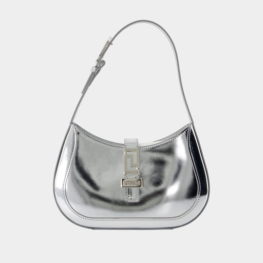 Small Shoulder Bag - Versace - Leather - Silver