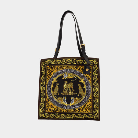 Wild Cats Shopper Bag - Versace - Nylon - Multicolor