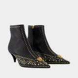 T.55 Ankle Boots - Versace - Leather - Black