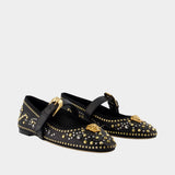 Ballerinas T.05 - Versace - Leather - Black