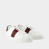 Hotfix trainers - Versace - Canvas - Burgundy