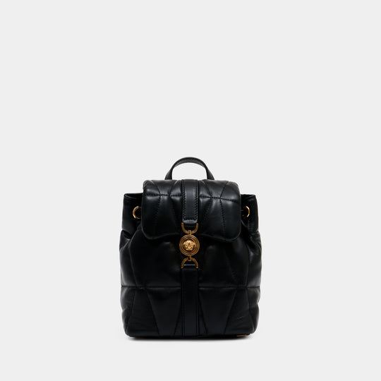 Backpack - Versace - Leather - Black