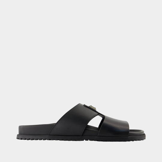 Casual sandals - Dolce&Gabbana - Leather - Black