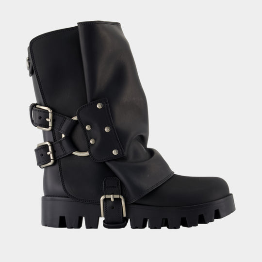 Stivaletto Ankle Boots - Dolce&Gabbana - Leather - Black