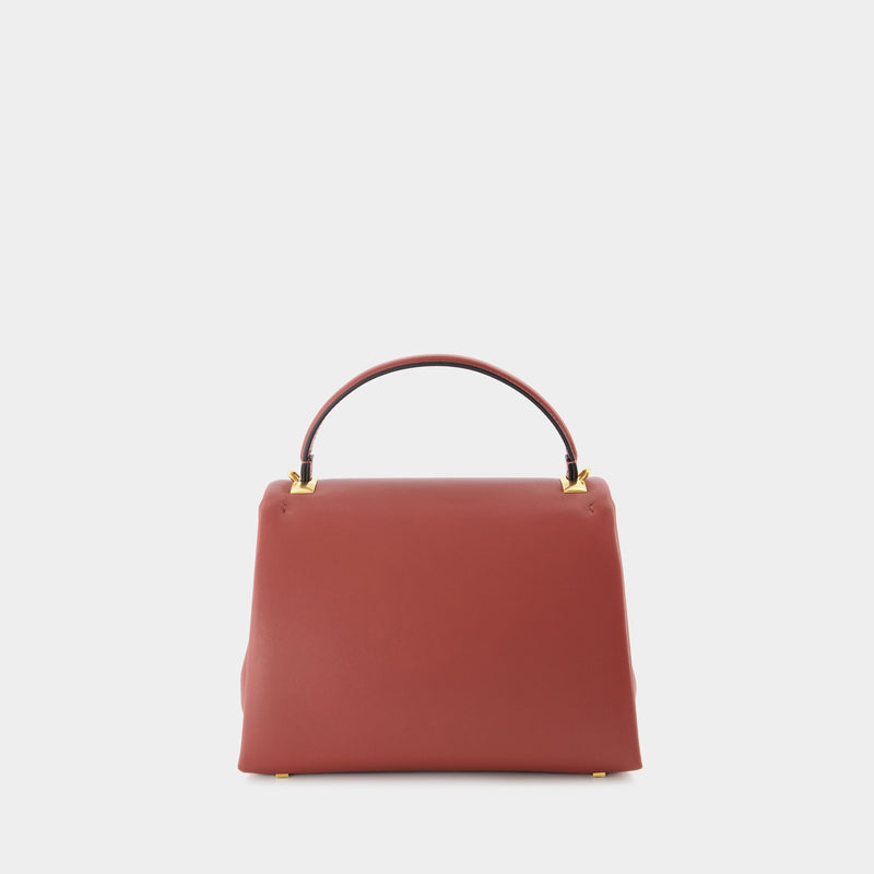 Small Top Handle Bag | One Stud | Nappa Dolce/A.Brass Maxi Stud