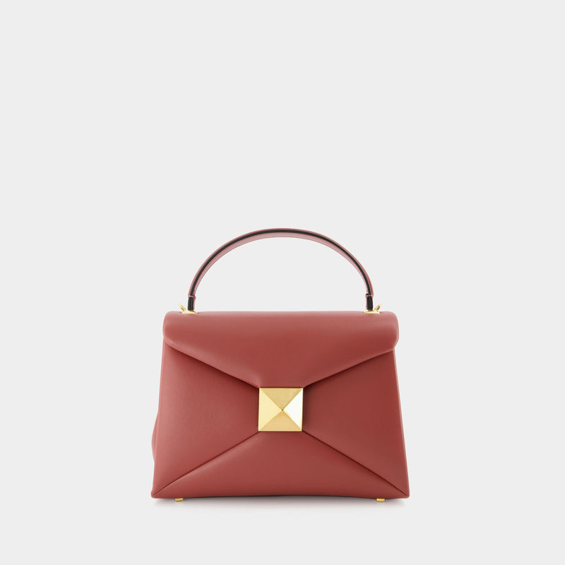 Small Top Handle Bag | One Stud | Nappa Dolce/A.Brass Maxi Stud