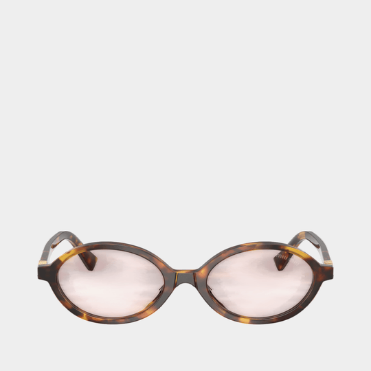 0mu 04zs Sunglasses - Miu Miu - Acetate - Brown