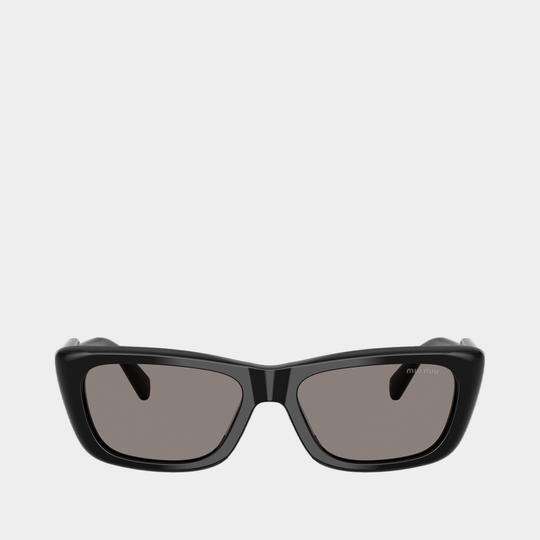 0mu B12s Sunglasses - Miu Miu - Acetate - Black