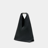 Japanese Media Shoulder Bag - MM6 Maison Margiela - Leather - Black