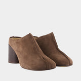Mules - MM6 Maison Margiela - Leather - Brown