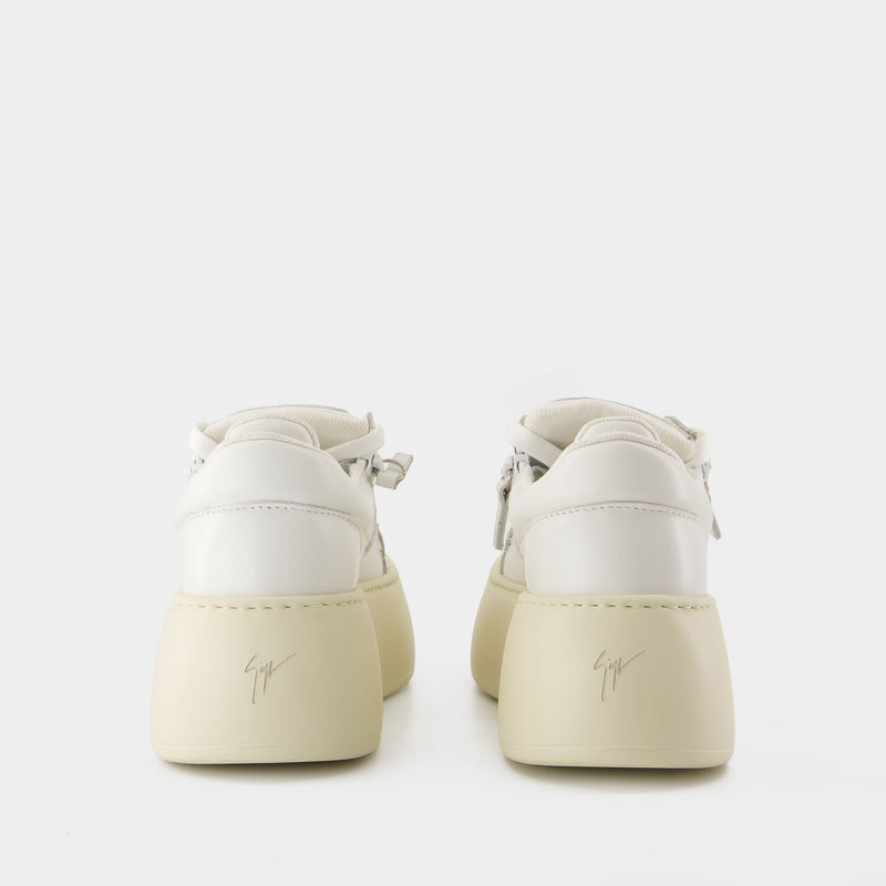 Gz94 Maxi Sneakers - Giuseppe Zanotti - Leather - White